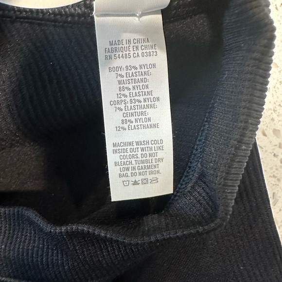 AERIE Ribbed Seamless 3” Drawcord Bike Short NWT Black Sizes S & M - Picture 7 of 7